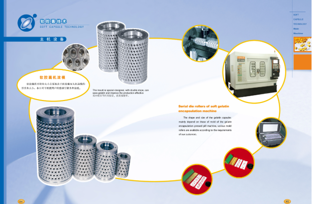 Stampo per rotoli per macchine a capsule morbide